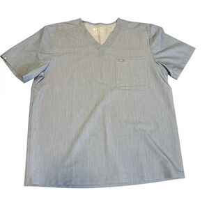 Figs Blue Technical Collection Scrub Top XL